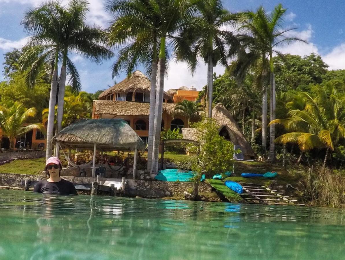 Agave-Blue Hotel Bacalar Bagian luar foto